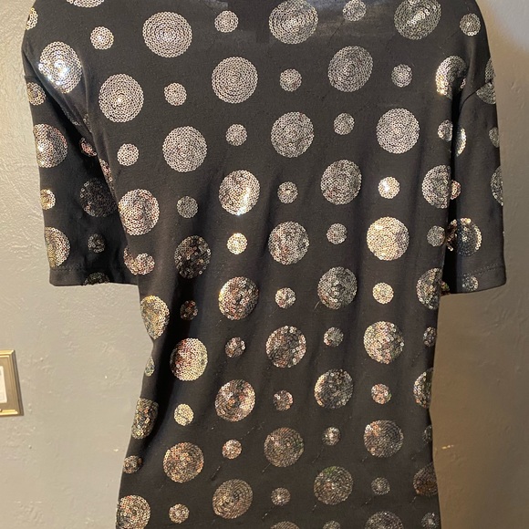 SKINKY BRAND Black with Silver Sequin Polka-Dots - Picture 13 of 15